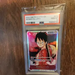 Monkey.D.Luffy ST01-012 SR - One Piece TCG - Starter Deck 1: Straw Hat psa 10 - Image 1