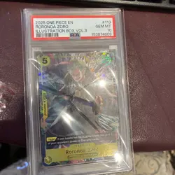 2025 One Piece Roronoa Zoro (Illustration Box Vol.3) OP07-113 PSA 10 Gem Mint - Image 1