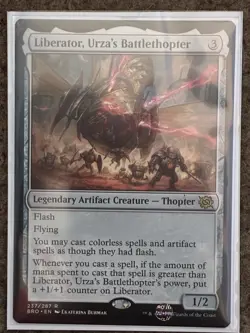 x1 MtG Liberator, Urza's Battlethopter BRO 237 Rare single card - Image 2