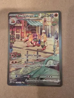 Pokemon TCG Skeledirge EX Special Illustration Rare Card 258/193 - Image 1