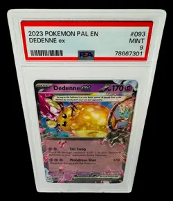 PSA 9 Dedenne ex 093/193 Paldea Evolved Holo 2023 Pokemon Card Graded Mint - Image 3