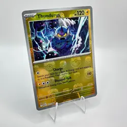 Pokemon Thundurus 033/086 Black Bolt Master Ball Reverse Holo TCG Card - Image 3