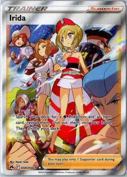 Pokemon Card - Irida GG63/GG70 Crown Zenith Galarian Gallery Ultra Rare NM - Image 1