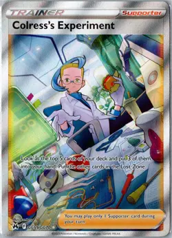 Pokemon Card - Colress's Experiment GG59/GG70 Crown Zenith Galarian Gallery NM - Image 1