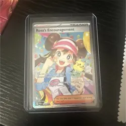 Pokemon Rosa's Encouragement Full Art Trainer-Supporter POR Set Holo Card - Image 1