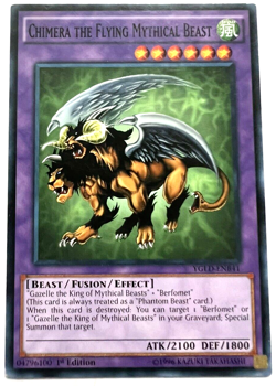 YuGiOh! - Chimera The Flying Mythical Beast - YGLD-ENB41 - 1st Edition - Common - Image 1