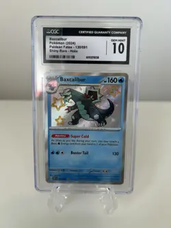Baxcalibur Pokemon Card 2024 Paldean Fates 130/091 Shiny Holo CGC 10 - Image 1