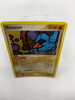 Pokemon Card - Nosepass Deoxys 42/107 Uncommon Reverse Holo Stamped - Image 3