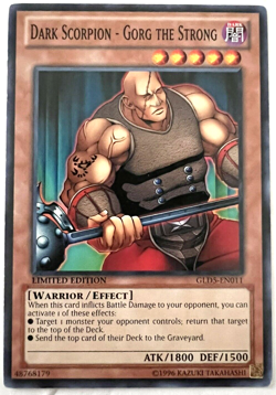 YuGiOh! - Dark Scorpion - Gorg the Strong - GLD5-EN011 Limited Edition - Image 1