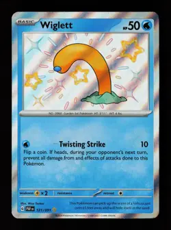 Wiglett 121/091 Holo SV: Paldean Fates Pokemon Card - Image 1