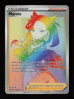 Marnie (Secret) 208/202 Holo SWSH01: Sword & Shield Base Set Pokemon Card - Image 1
