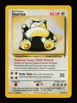 Snorlax 27/64 Non Holo Rare Jungle Pokemon Card - Image 1