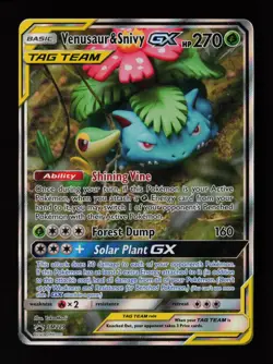 Venusaur & Snivy GX SM229 Yuka Morii Holo SM Promos Pokemon Card - Image 1