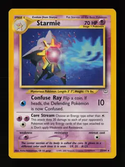 Starmie 25/64 Non Holo Rare Neo Revelation Pokemon Card - Image 1