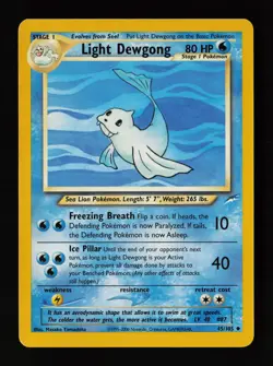 Light Dewgong 45/105 Non Holo Uncommon Neo Destiny Pokemon Card - Image 1