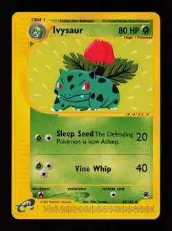 Ivysaur 82/165 Non Holo Uncommon Expedition Pokemon Card - Image 1