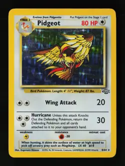 Pidgeot 8/64 Holo Rare,Holo Jungle Pokemon Card - Image 1