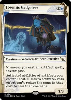 Foil Forensic Gadgeteer (Showcase) - Near Mint MTG Murders at Karlov Manor e - Image 1