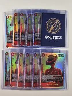 [12] MONKEY D LUFFY OP12-015 ONE PIECE CARD GAME HOLO SUPER RARE Q4856 - Image 2