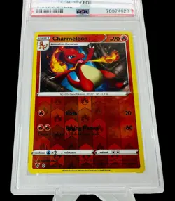 PSA 9 Charmeleon 24/185 Reverse Foil Pokemon 2020 SWSH Vivid Voltage Card Graded - Image 2