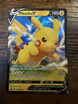 Pikachu V 043/185 Vivid Voltage- NM Ultra Rare Full Art Pokemon TCG Card - Image 1