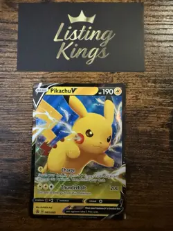 Pikachu V 043/185 Vivid Voltage- NM Ultra Rare Full Art Pokemon TCG Card - Image 2