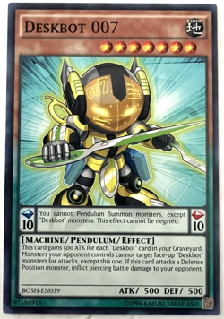 YuGiOh! - Deskbot 007 - BOSH-EN039 - Unlimited - Common - Image 1