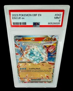 PSA 9 Eiscue Ex 042/197 Obsidian Flames 2023 Pokemon Card Graded - Image 2