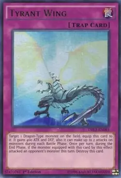DRL3-EN061 Tyrant Wing Ultra Rare 1st Edition Near Mint YuGiOh TCG - Image 1