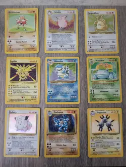 TCG POKEMON CARD HOLO BUNDLE Mixed Condition Cards - Base set / Jungle 1999 WOTC - Image 1