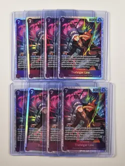 [7] TRAFALGAR LAW ONE PIECE CARD GAME OP12-073 CHARACTER SUPER RARE HOLO Q4856 - Image 1