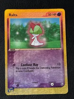 Ralts Reverse Holo 66/109 2003 EX Ruby & Sapphire Pokemon Card MP - Image 1