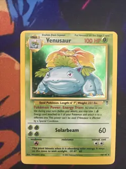 Venusaur 18/110 Legendary Collection Holo MISCUT CARD 2002 - Image 1