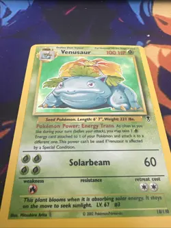 Venusaur 18/110 Legendary Collection Holo MISCUT CARD 2002 - Image 3