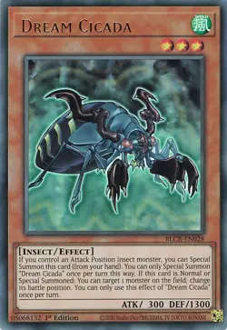 Yugioh BLCR-EN028 Dream Cicada Ultra Rare 1st - Image 1