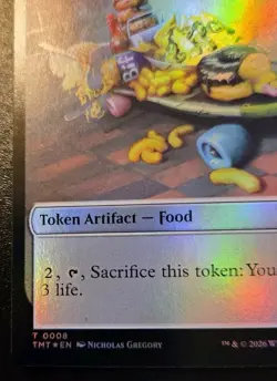 Food 0008 / Robot 0010 Foil Token Teenage Mutant Ninja Turtles MTG - Image 4
