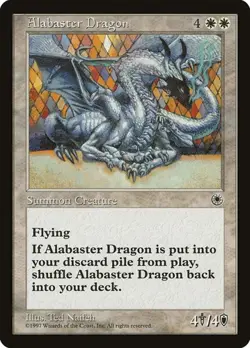 Alabaster Dragon Portal MP MTG - Image 1