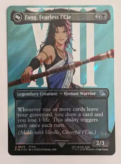 Fang, Fearless l'Cie (Borderless) (Surge Foil) Final Fantasy - MTG - Image 1