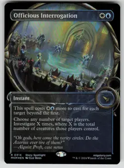 Officious Interrogation (Showcase) Foil Rare Murders at Karlov Manor 314 MTG NM - Image 1