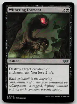 Withering Torment U Duskmourn: House of Horror 124 NM - Image 1