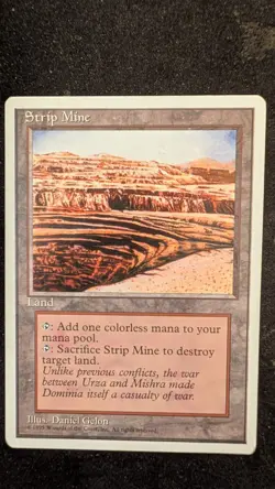 Strip Mine, Fourth Edition, Magic the Gathering MTG - Image 1