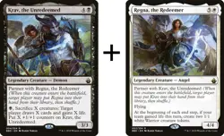 Krav, the Unredeemed + Regna, the Redeemer - (partners) Battlebond - NM MTG - Image 1
