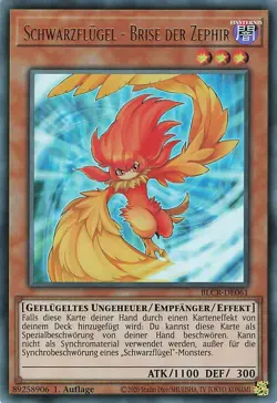 YuGiOh Schwarzflugel - Brise der Zephir BLCR-DE061 Ultra Rare NM 1st - Image 1