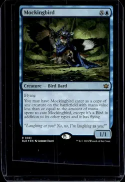 2024 Magic MTG Bloomburrow Mockingbird #61 - Image 1
