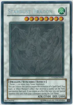 YuGiOh Stardust Dragon Ghost Rare Unlimited The Duelist Genesis TDGS-EN040 ENG - Image 1