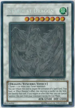 YuGiOh Stardust Dragon Ghost Rare Unlimited The Duelist Genesis TDGS-EN040 ENG - Image 2