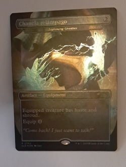 Chancla Relampago Borderless FOIL NM/M Secret Lair MTG Magic the Gathering - Image 1