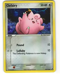 Clefairy Stamped Reverse Holo Pokemon TCG Unseen Forces 53/115 MP - Image 1