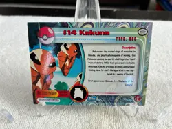 Topps Pokemon Kakuna #14 Holo Foil TV Animation Edition Series 1 / Blue Logo - Image 4