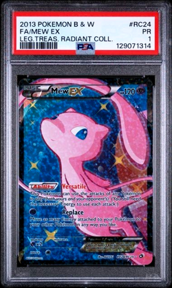 PSA 1 PR POKEMON Mew EX LEGENDARY TREASURES RADIANT COLLECTION RC24 Full Art - Image 1